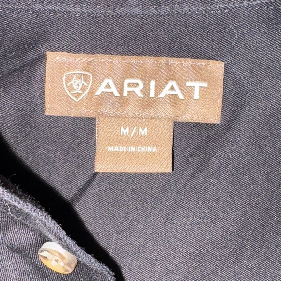 Ariat Men's Classic Black Button Down Shirt - Picture 3 of 7
